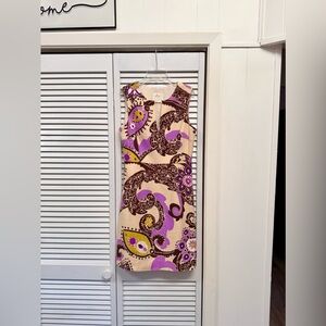 Kate Spade Retro Purple and Brown Paisley Dress - Size 6